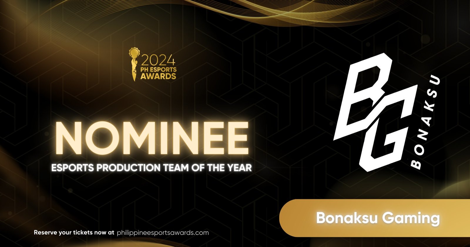 Bonaksu Gaming Nominated for Esports Production Team of the Year at the 2024 PH Esports Awards